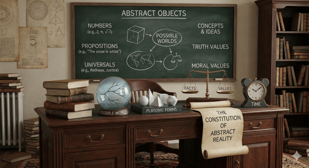 The Architecture of the Divine: Abstract Objects, the Universal Intellect, and the Metaphysics of&nbsp;God